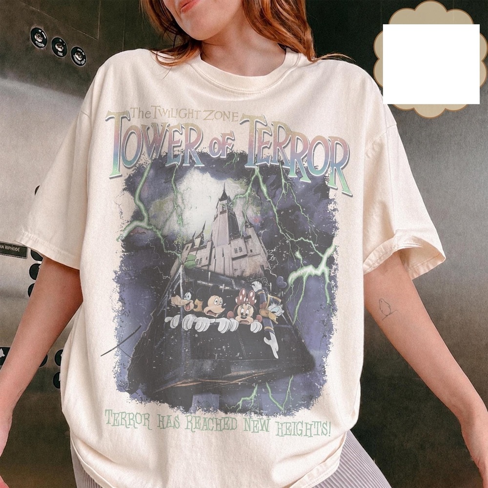 Dsney Tower Of Terror Shirt, Mickey & Friends Hollywood Tower Tee
